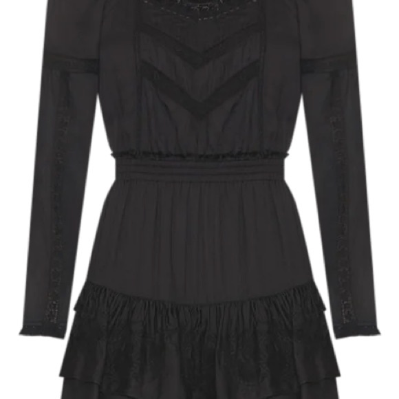 LoveShackFancy Black Mini Dress - Picture 4 of 5